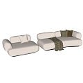 Modern Combination Multiplayer Sofa 3d model