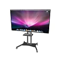 Large Screen Computer Monitor On Mobile Stand With Colorful Desktop