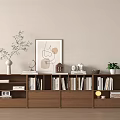 Middle Style Bookcase 3d model
