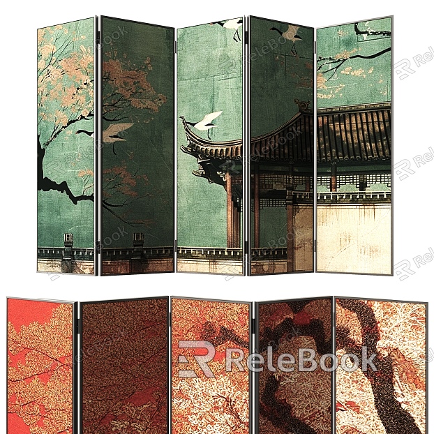 New Chinese Folding Screen model