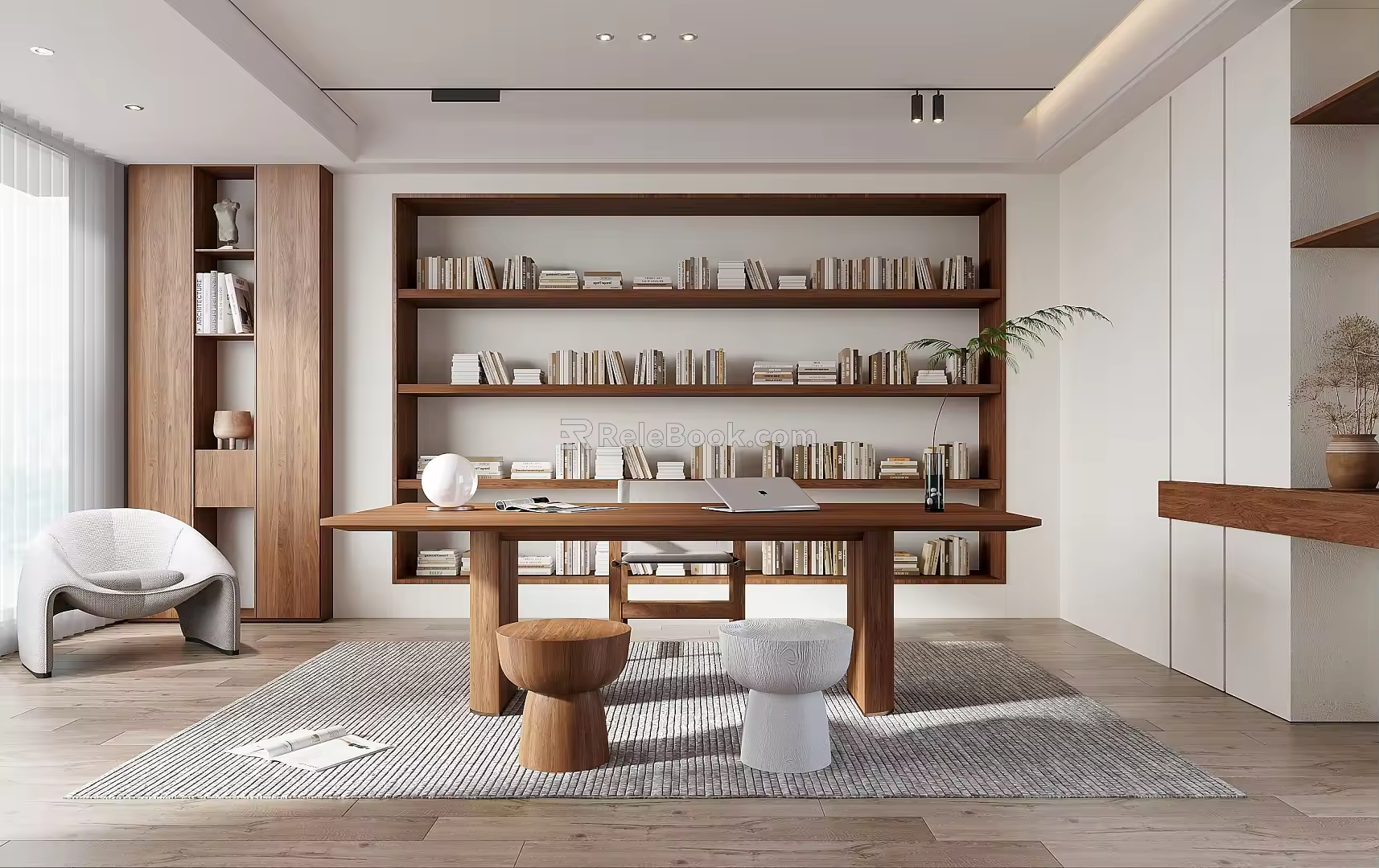 Modern study 3d model