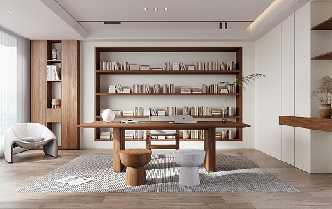 Modern study 3d model