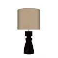 Modern Sculptural Table Lamp Solid Wood Table Lamp Fabric Table Lamp 3d model