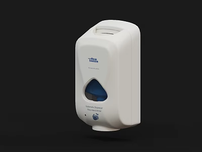 White Wall Mounted Automatic Sensor Liquid Soap Dispenser for Bathroom Accessories 3d model