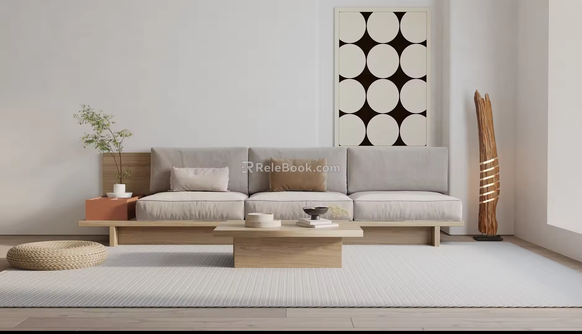 Modern Sofa Coffee Table Combination Sofa Combination 3d model
