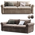 American-style double sofa 3d model