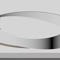 Modern Curved Ceiling Design With Recessed Lights And Smooth White Finish