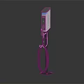 Modern Electric Vehicle Charging Station With Blue Top And Charging Cable Stand