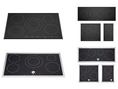 Modern gas stove gas stove induction cooker 3d model