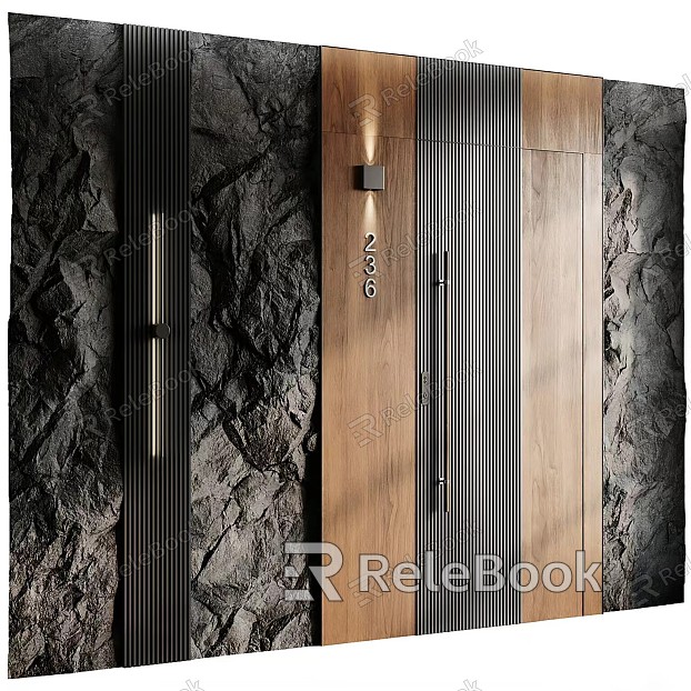 Wall Panels and Doors model