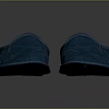 Blue Leather Slippers with Stitched Detailing and Comfortable Sole for Daily Wear