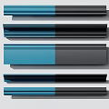 Interior Decorative Crown Molding with Blue Black Gray Color Options and Layered Design Variations