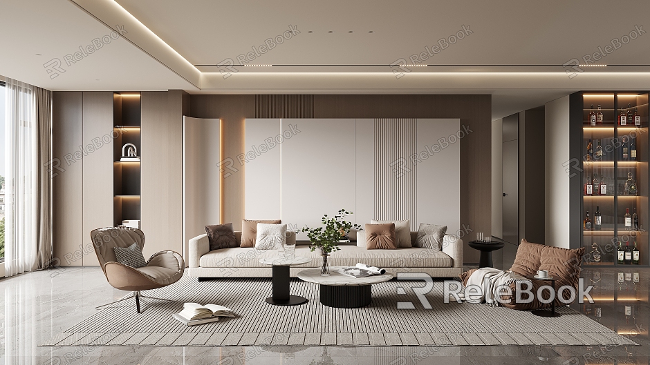 Light Luxury Living Room model