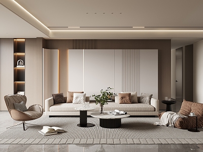 Light Luxury Living Room model