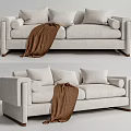 Modern double sofa 3d model