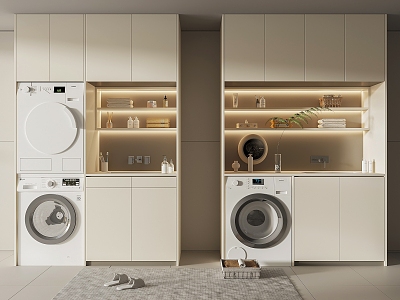 Modern washing machine cabinet model