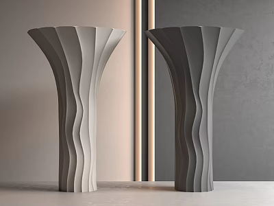 Modern Column Heterosexual Column Decorative Column 3d model
