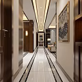 Modern Living Dining Room Interior With Wooden Decor Large Artwork And Lighting Design