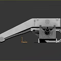 Turret Machine Gun Heavy Machine Gun Turret Sci-fi Tower Defense Game Tower Defense Sci-fi Turret Game Turret 3d model