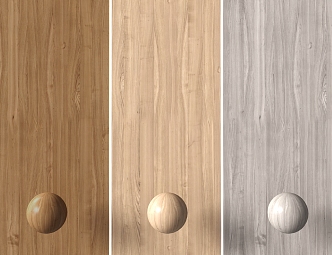 Wood grain wood veneer plank 3d model