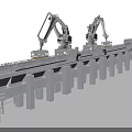 Industrial Automated Production Line Equipment With Robotic Arms And Conveyor System