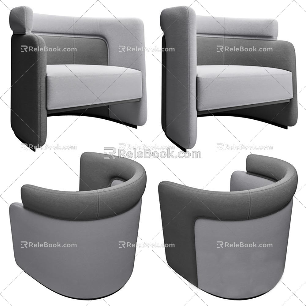 Sofa Multi-person Sofa Leisure Sofa Sofa Chair Sofa Stool 3d model