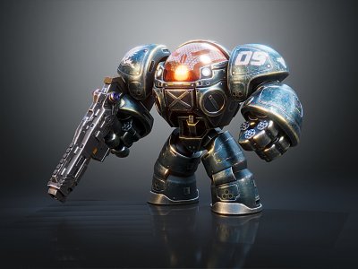 Modern Robot Terran Soldier StarCraft Terran 3d model