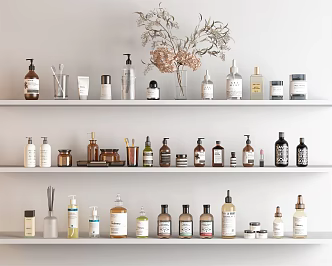 Modern toiletries 3d model