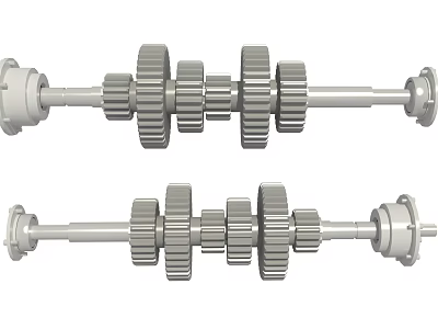 High Quality Precision Mechanical Hardware Tools Featuring Multiple Gears On Shafts 3d model