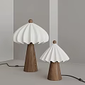 modern table lamp cream table lamp 3d model