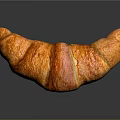 Golden Flaky Croissant With Buttery Layers And Freshly Baked Texture