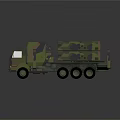 Military Cargo Truck with Camouflage Pattern and Large Square Containers Six Wheel Design