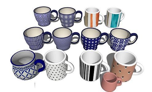 Modern cup water cup 3d model