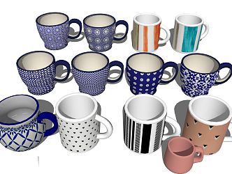 Modern cup water cup 3d model