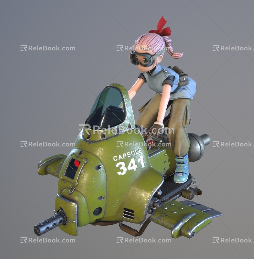 Anime Characters Dragon Ball Girls Game Characters 3d model