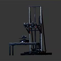 Industrial Mechanical Device With Metal Frame And Rotating Components Structure Design 3d model