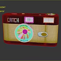 CATCH Compact Electronic Camera With Black And Beige Body Lens And Flash Design