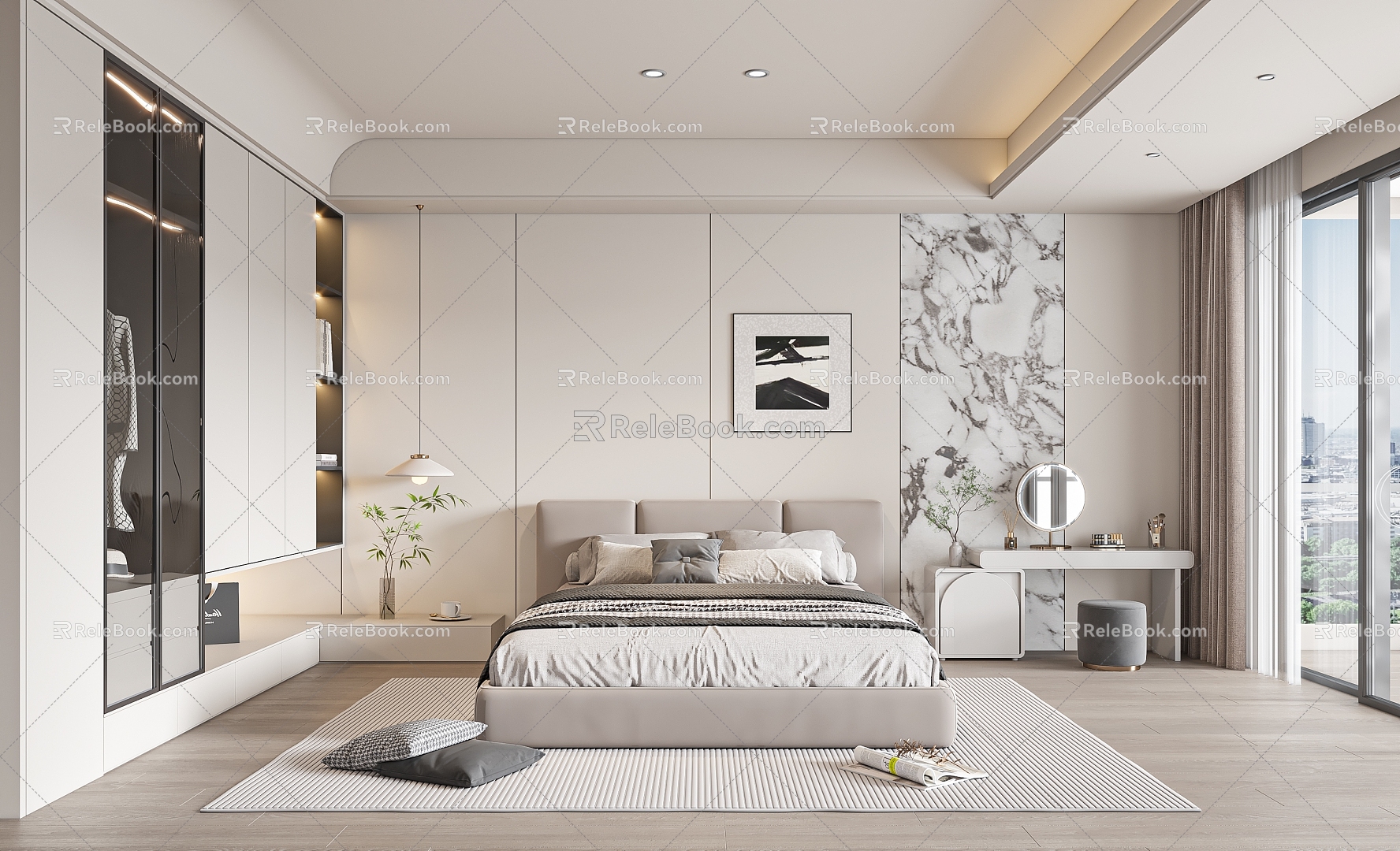 Modern Bedroom 3d model