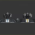 Turret Turntable Railgun Sci-fi Tower Defense Game Tower Defense Sci-fi Turret Game Turret Game Battery 3d model