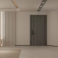 Elegant Modern Living And Dining Room Space With Beige Sofa And Minimalist Decor