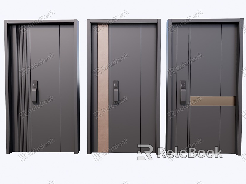 Entry password lock door model