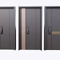 Entry password lock door 3d model