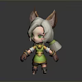 Adorable Cartoon Character Clothing With Green Yellow Outfit Brown Gloves And Boots