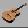 Acoustic Wooden Guitar With Natural Wood Finish Classic Body And Steel Strings