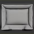 Comfortable Gray And White Pet Bed With Soft Cushion And Cozy Design