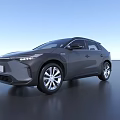 Gray SUV with Modern Sleek Exterior Design LED Headlights and Silver Alloy Wheels