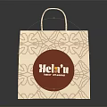 Stylish HeFu Paper Bag With Patterned Design And Sturdy Handles For Daily Life Use