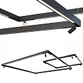 Modern Pendant Lights With Black Frame And Hanging Design For Interior Decoration