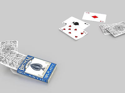 Retro playing cards spades A block classic retro nostalgic style 60 s old objects Meichen industrial LOFT old furniture ornaments net red 3d model