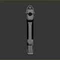 Modern Silver Pistol Weapon Design With Black Textured Grip And Metallic Finish